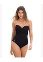 Vestido De Baño Strapless Con Realce Incorporado En Las Copas 19A160 Negro de Leonisa