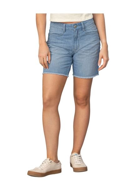 Bermuda De Denim Con Bolsillos Funcionales J2896 Indigo