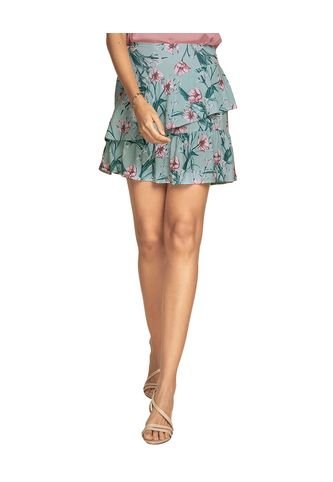 Falda Corta Con Pretina Con Elástico En Posterior F6899 Multicolor Leonisa