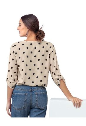 Leonisa Blusa Manga 3/4 Con Charretera No Funcional F6198S Multicolor