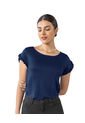 Leonisa Camiseta Manga Corta Con Bolero Corto En Mangas F5679 Azul de Leonisa