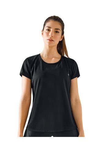 Camiseta Deportiva De Secado Rápido Y Silueta Semiajustada 195324 Negro Leonisa