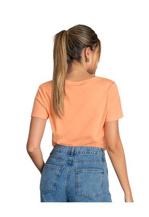 Leonisa Camiseta Básica Manga Corta Con Cuello En V F6155S Naranja