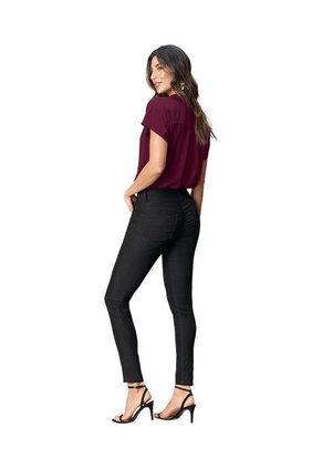 Blusa Manga Corta Con Perilla Abotonable F5908 Violeta