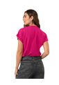 Blusa Manga Corta Con Cuello En V F5997S Fucsia de Leonisa