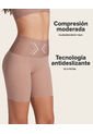 Leonisa Short De Control Moderado Aspecto Invisible 012970 Marrón de Leonisa