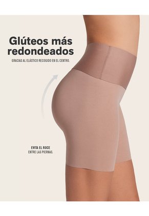Leonisa Short De Control Moderado Aspecto Invisible 012970 Marrón