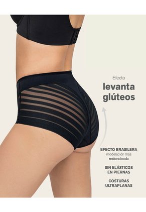 Panties Panty Control Suave Negro LEONISA 012903