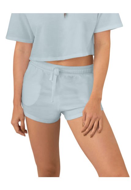 Leonisa Short Con Bolsillos Funcionales Y Tira Para Ajustar En Cintura FP854 Azul