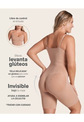Faja Body Invisible De Control Efecto Levanta Cola 018508 Café