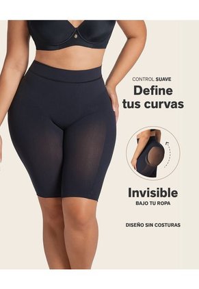 Fajas Panty Control Suave Negro LEONISA 012778