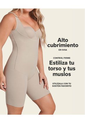 Fajas Body Control Moderado Beige LEONISA 018483