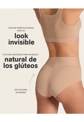 Panty Clásico Tiro Alto De Control Fuerte De Abdomen 092045 Negro
