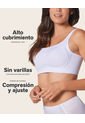 Brasier Sin Arco Ultracómodo De Alto Soporte Y Cubrimiento Everyday Bra 091054 Blanco de Leonisa