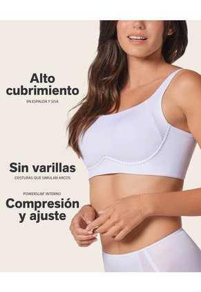 Brasier Sin Arco Ultracómodo De Alto Soporte Y Cubrimiento Everyday Bra 091054 Blanco