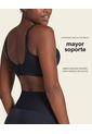 Brasier Sin Arco Ultracómodo De Alto Soporte Y Cubrimiento Everyday Bra 091054 Negro de Leonisa