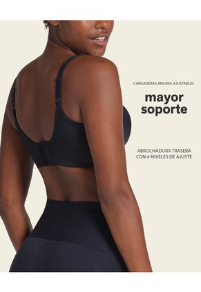 Brasier Sin Arco Ultracómodo De Alto Soporte Y Cubrimiento Everyday Bra 091054 Negro