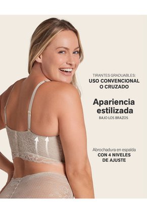 Brasieres Strapless Negro LEONISA 091001