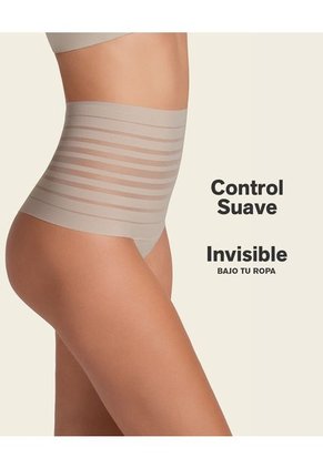 Leonisa Panty Alto De Control Suave Con Encaje En Bandas 012890 Fucsia