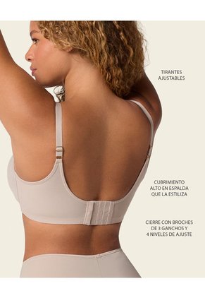 Brasier Sin Arco De Realce Alto Incorporado Magical Bra 091058 Vino Tinto