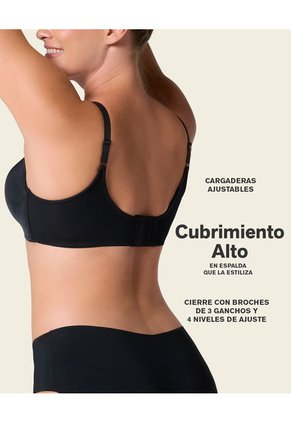 Brasieres Realce Alto Negro LEONISA 091058