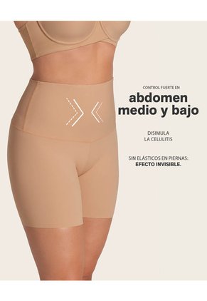 Short De Control De Abdomen Y Cintura Disimula La Celulitis 012925 Marrón