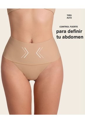 Panty Faja Brasilera Con Fajón Ancho De Control Fuerte Tiro Alto 092046 Negro