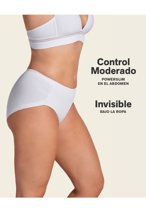 Fajas Panty Control Suave Blanco LEONISA 012715