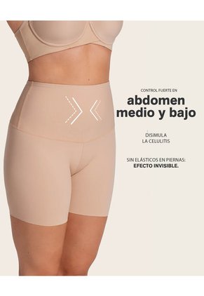 Short De Control De Abdomen Y Cintura Disimula La Celulitis 012925 Beige