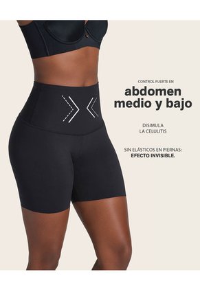 Short De Control De Abdomen Y Cintura Disimula La Celulitis 012925 Negro