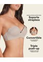 Brasieres Triple Realce Beige LEONISA 011968 de Leonisa