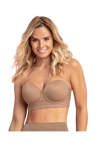 Brasieres Strapless Marrón LEONISA 011986 Leonisa