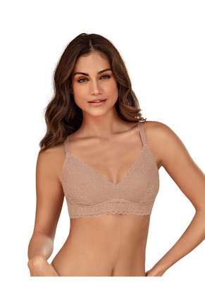 Bralette Con Costuras Internas Que Simulan Arcos 091090 Durazno