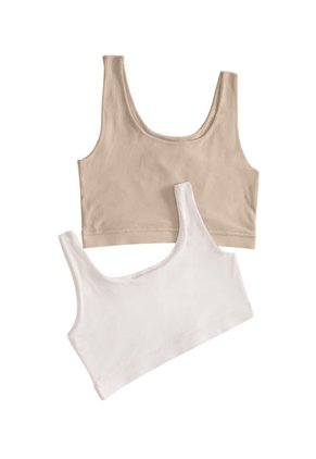 Leonisa Paquete X 2 Tops Talla única Con Bolsillo Interno Para Guardarlo Pocket Bra 91036X2 Multicolor