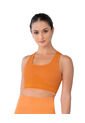 Leonisa Top Sin Costuras Doble Faz Con Soporte Medio De Busto 195337P Naranja de Leonisa