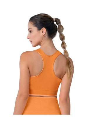 Leonisa Top Sin Costuras Doble Faz Con Soporte Medio De Busto 195337P Naranja