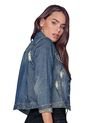 Ropa Exterior Chaqueta Azul LEONISA F5936 de Leonisa