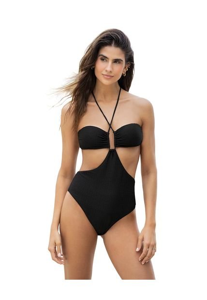 Vestido De Baño Trikini Con Cargaderas Multiusos 19A162 Negro