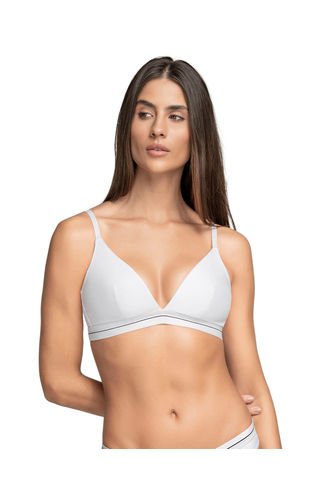 Brasier Triangular En Algodón Liviano Y Cómodo 091099 Blanco Leonisa