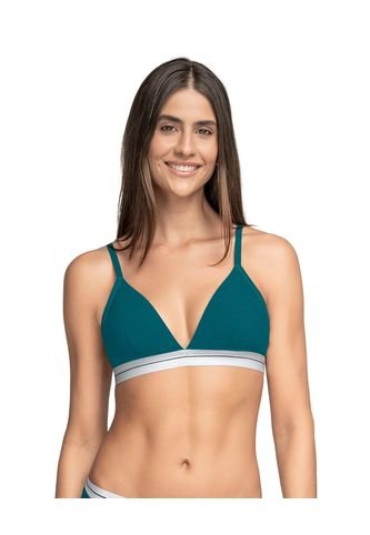 Brasier Triangular En Algodón Liviano Y Cómodo 091099 Verde Oscuro Leonisa