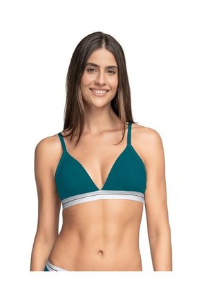 Brasier Triangular En Algodón Liviano Y Cómodo 091099 Verde Oscuro