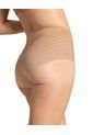 Panty Faja Clásico Con Control Moderado De Abdomen Y Bandas En Tul 012903 Café de Leonisa