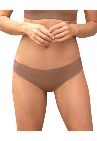 Panty Brasilera Invisible Ultraplano Sin Elásticos Y De Pocas Costuras 012720 Café Oscuro Leonisa