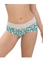 Panty Hipster En Tela Ultraliviana Con Franja De Encaje 012960 Multicolor de Leonisa