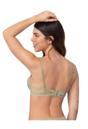 Bralette En Encaje Con Transparencias Y Arco 091017 Verde