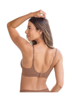 Brasier Invisible De Realce Alto De Copas Con Memoria Y Arco 011868 Marrón