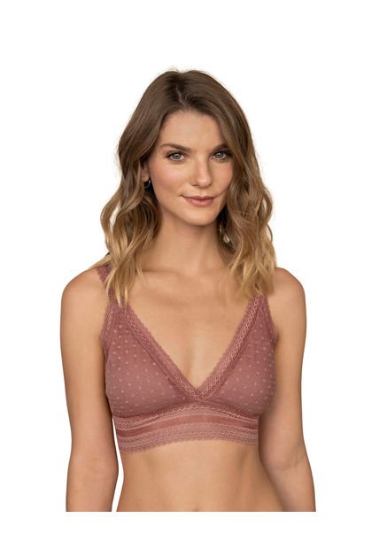 Brasier Bralette Marrón Leonisa 011897
