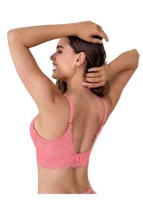 Brasier Doble Realce Con Escote Profundo En Espalda Sexy Back 091040 Rosa