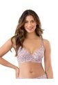 Brasier De Realce Suave Y Cubrimiento Alto En Sisa Y Espalda Cover Bra 011970 Lila de Leonisa