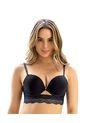 Brasieres Doble Realce Negro LEONISA 091040 de Leonisa